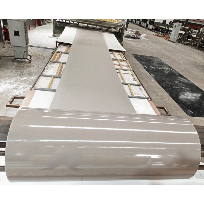 glass fiber reinforced panel in a coil