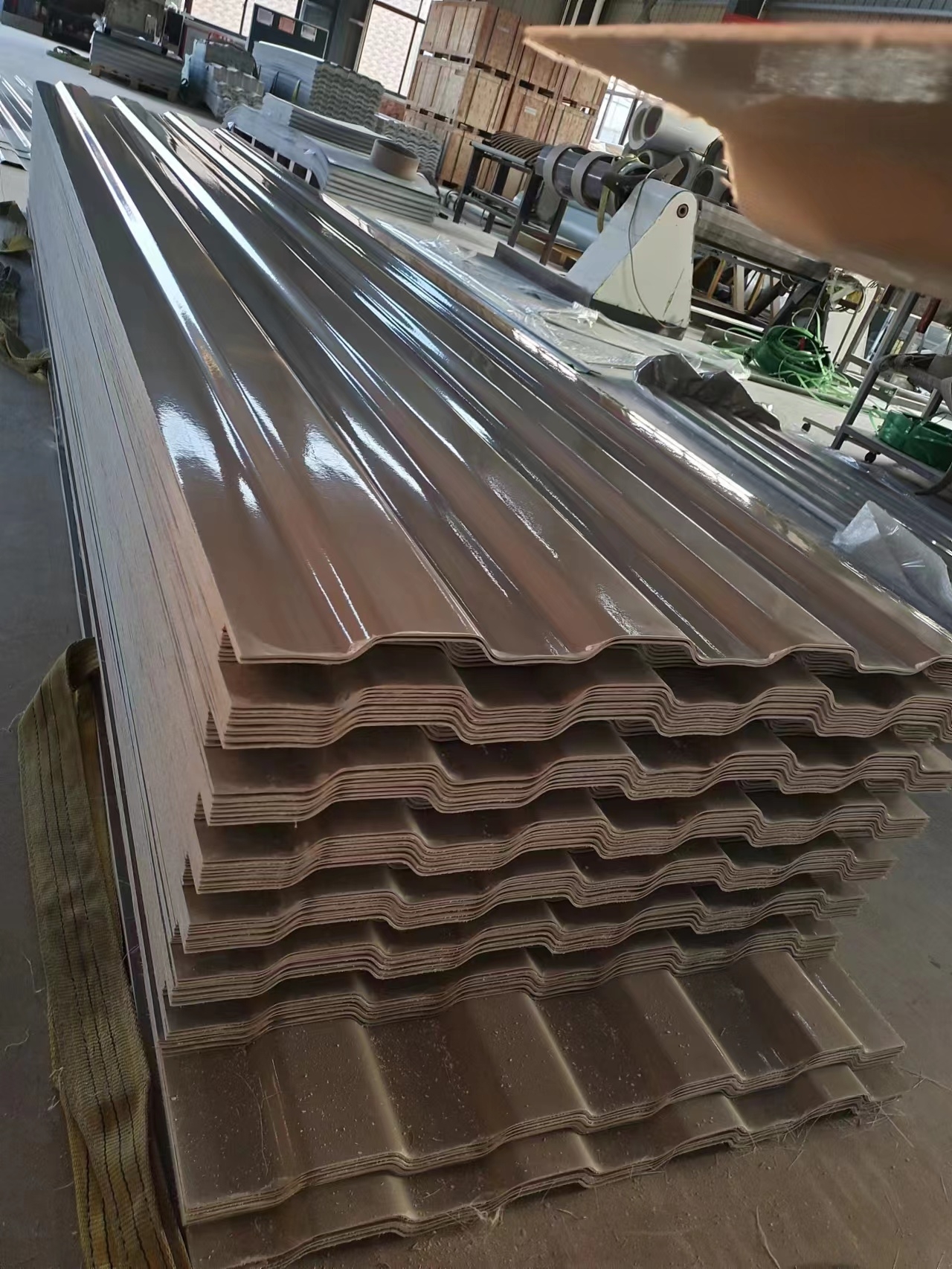 grey corrugated frp panel for roof