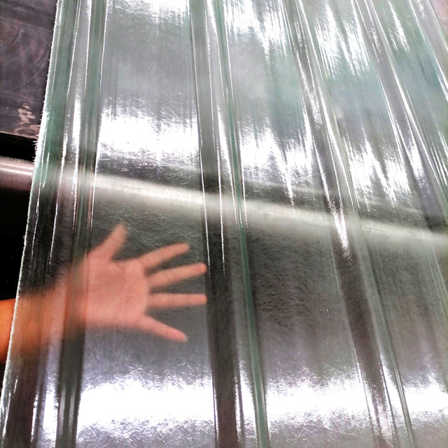 lámina de fibra de vidrio transparente