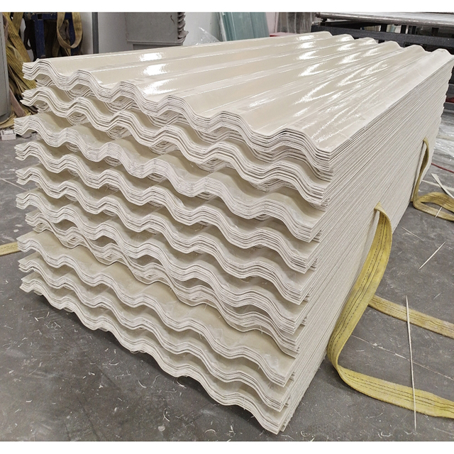 Lámina de fibra blanca para techos