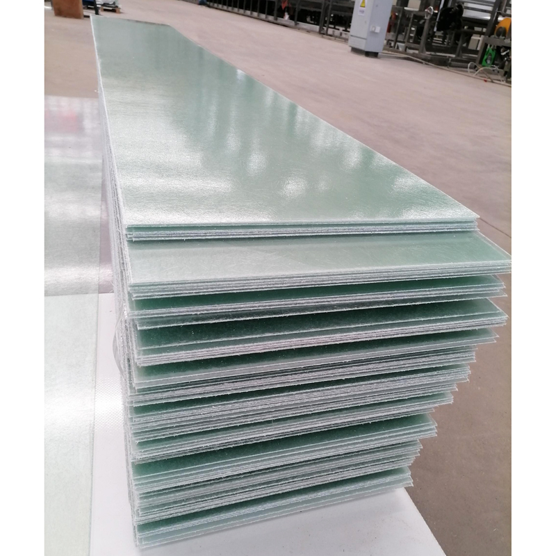 Transparent fiberglass sheet