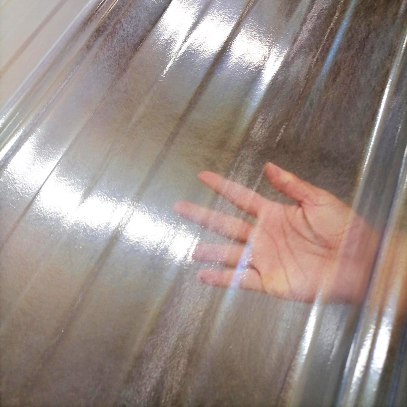 Panel Corrugado de Fibra de Vidrio Transparente y Opaco de 2mm pra Techos de China