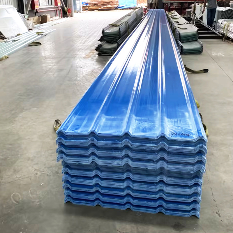 Panel Corrugado de Fibra de Vidrio Transparente y Opaco de 2mm pra Techos de China