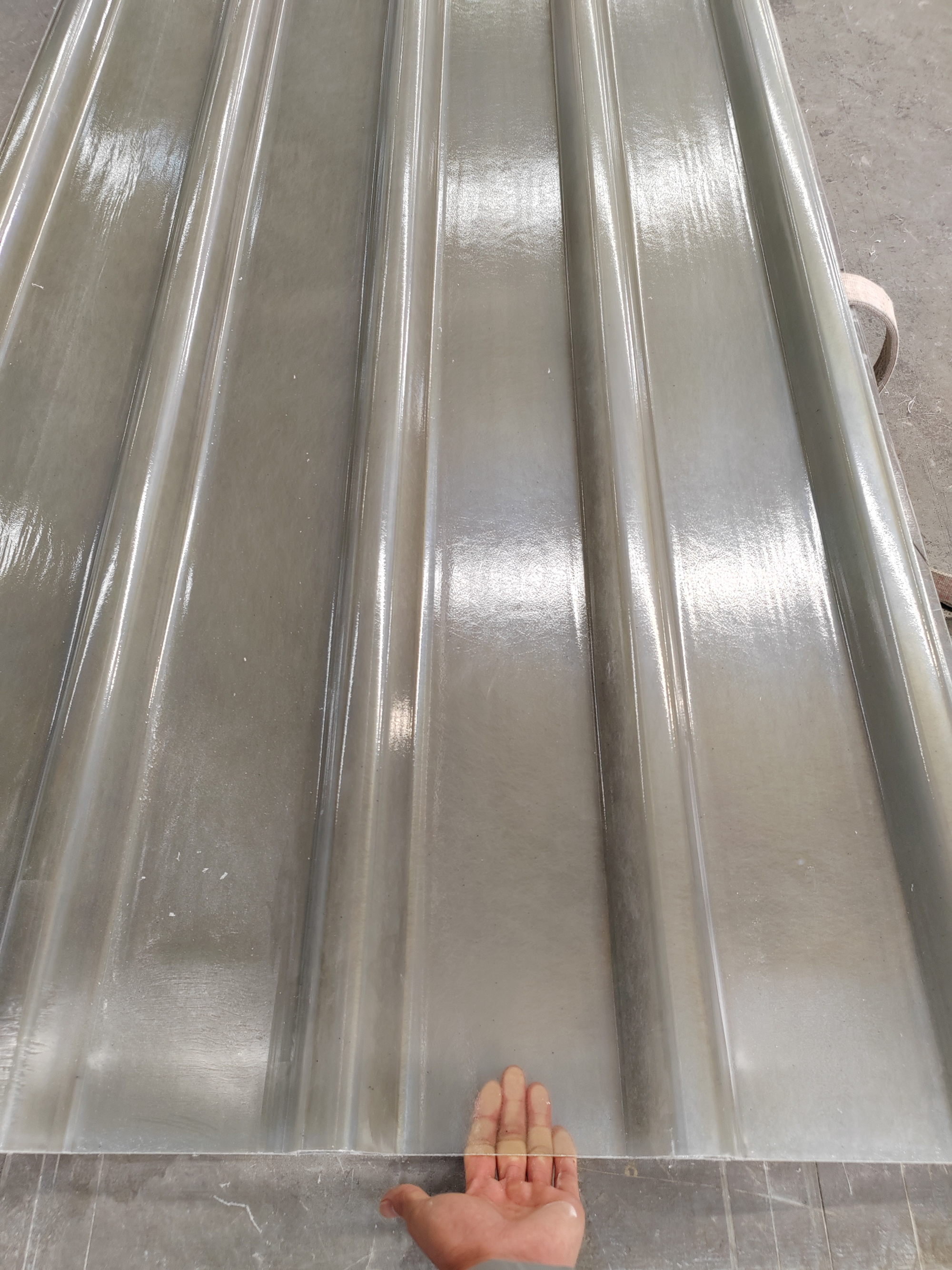 corrugated fiber sheet for farm building