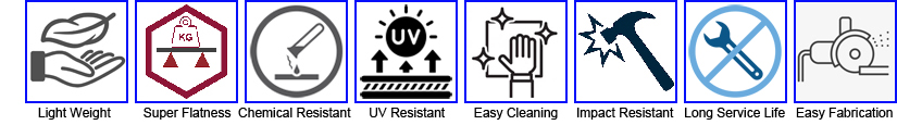 FIBERGLASS HONEYCOMB PANEL FEATURES
