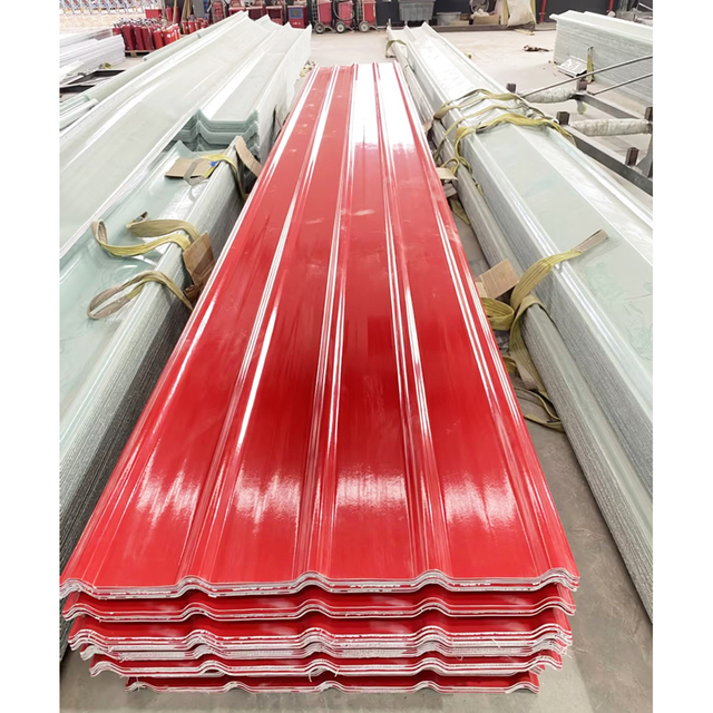 Panel Corrugado de Fibra de Vidrio Transparente y Opaco de 2mm pra Techos de China