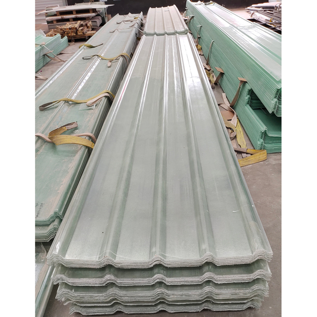 2mm Clear and Opaque Corrugated Fiberglass Roof Panel – 12 Foot from China
