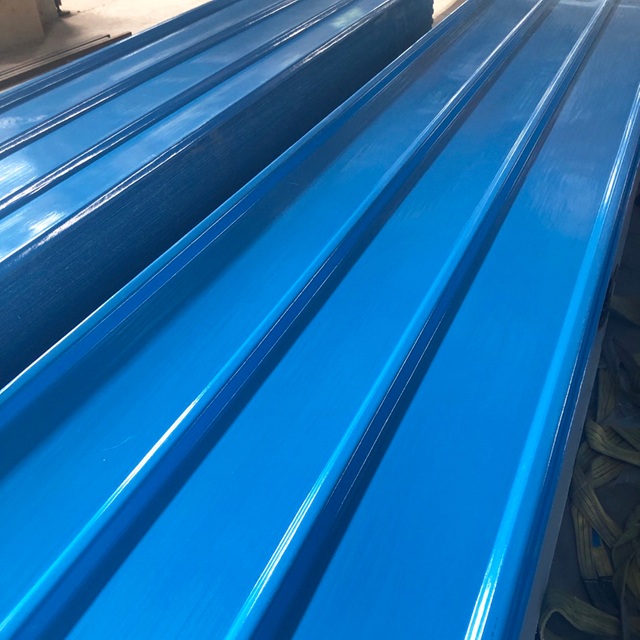 Panel de fibra de vidrio azul