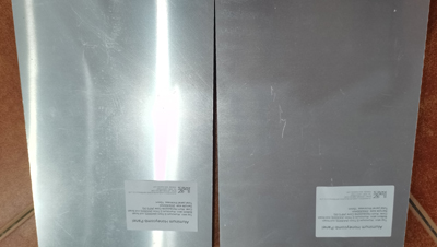 Mill finish aluminium honeycomb panels
