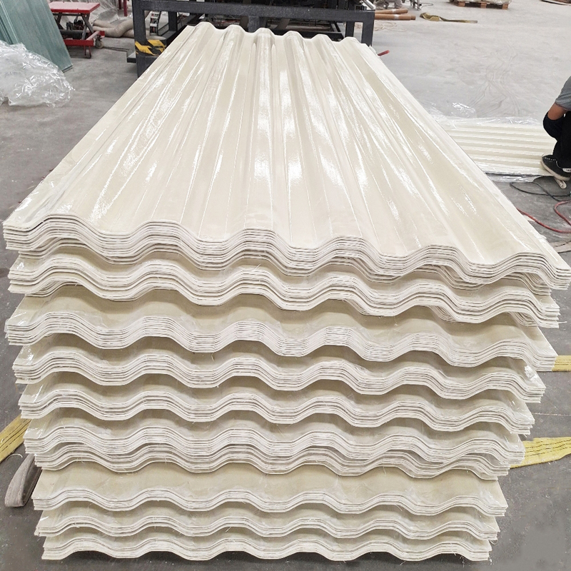 1.2mm 1.5mm 2mm 3mm Thick Heavy Duty White Corrugated Fiberglass Roof 